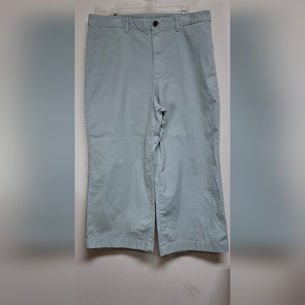 Gap Capri Pants Size 18 P Frothy Aqua Highrise Stride Ankle